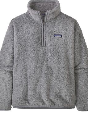 Patagonia Light Gray Sherpa Fleece Jacket